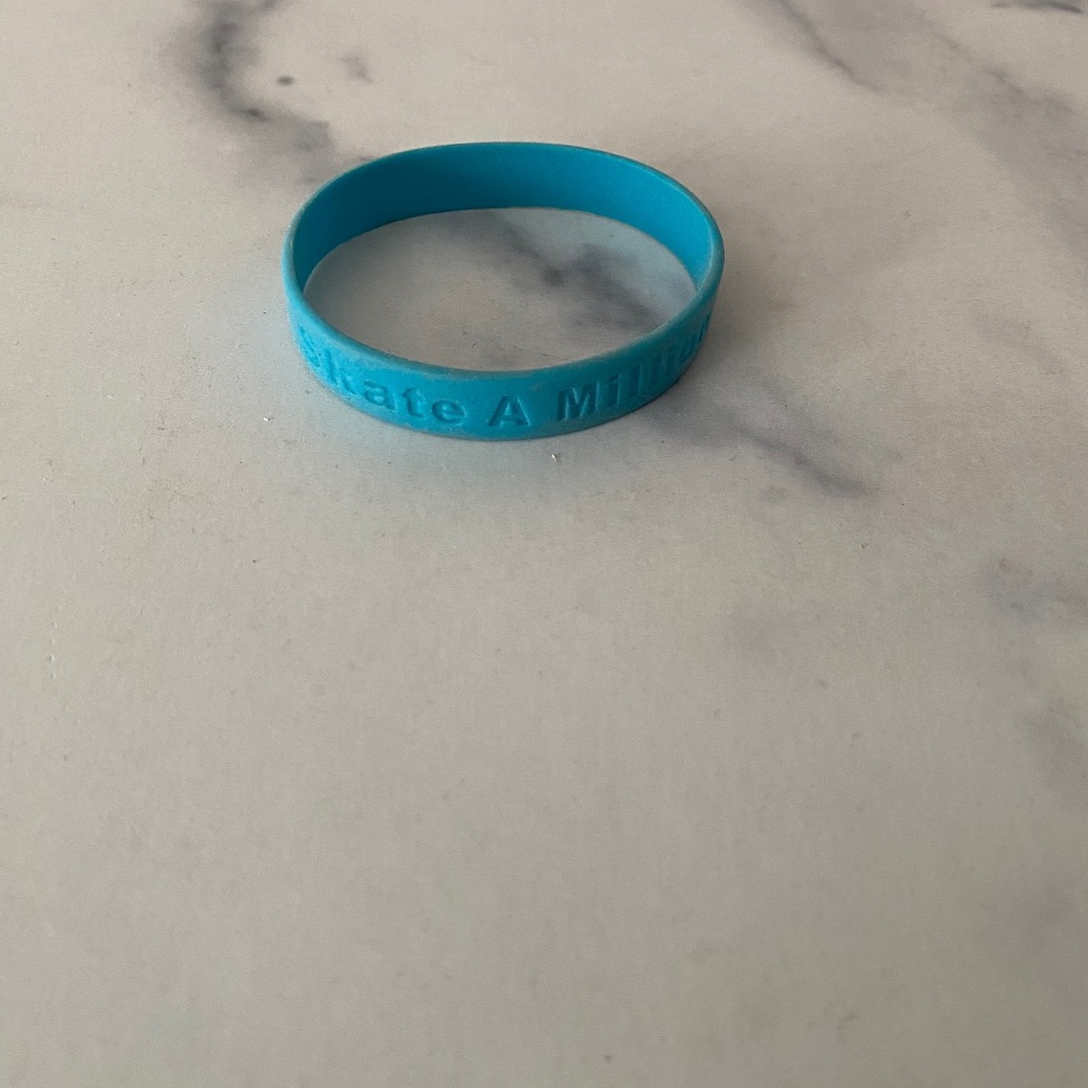 Skate a Million Miles Rubber Bracelet